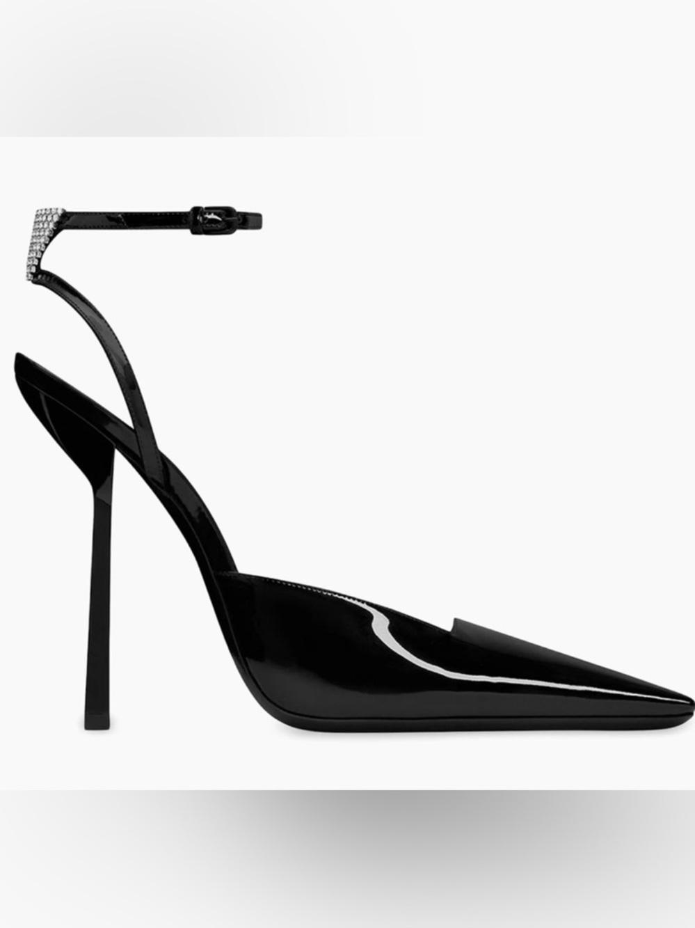 Saint Laurent Black Anouk Pumps In Patent Leather 38.5